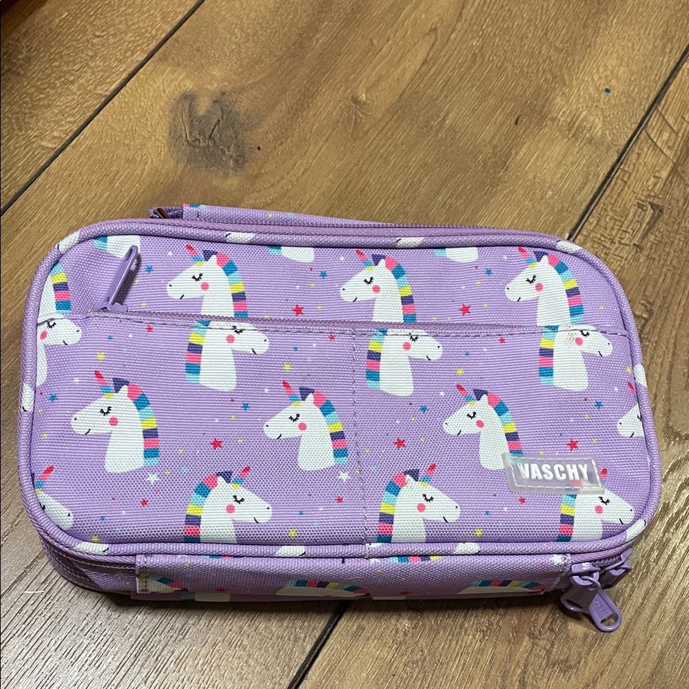 Purple Unicorn Kids Pencil Case